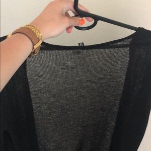 Mesh Black Cardigan